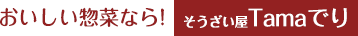 おいしい惣菜なら！そうざい屋Tamaでり